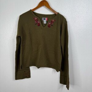 Arizona Jean Co Y2K Long Sleeve Lambs Wool Sweater Size Xlarge